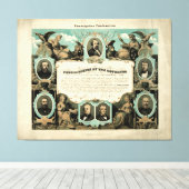 Emancipation Proclamation by E. Knobel (1865) Canvas Afdruk (Insitu (Houten vloer))
