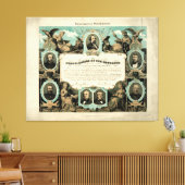 Emancipation Proclamation by E. Knobel (1865) Canvas Afdruk (Insitu (Woonkamer))