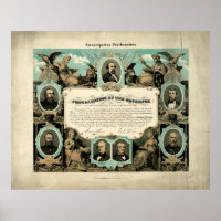 Emancipation Proclamation by E. Knobel (1865)