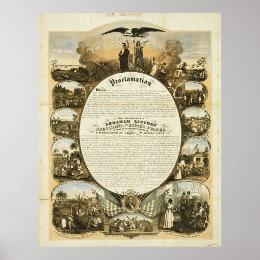 Emancipation Proclamation by L. Lipman Poster (Voorkant)