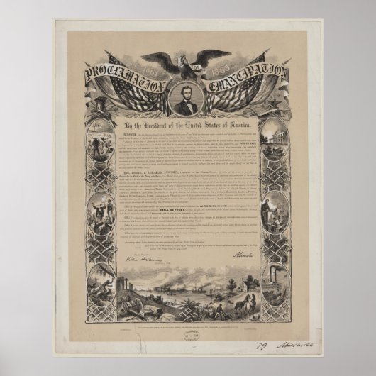 Emancipation Proclamation Poster (Voorkant)