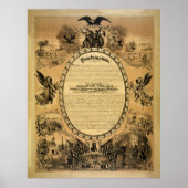 Emancipation Proclamation (Publiced 1886) Poster (Voorkant)