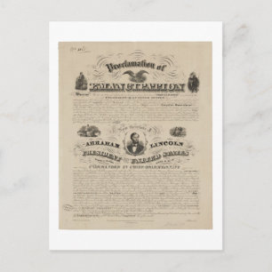 Emancipation Proclamation Reprint van A. Kidder Briefkaart