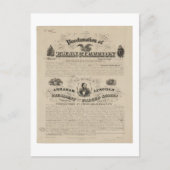 Emancipation Proclamation Reprint van A. Kidder Briefkaart (Voorkant)