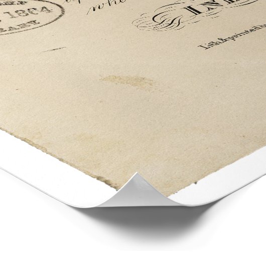 Emancipation Proclamation Reprint van A. Kidder Poster (Hoek)