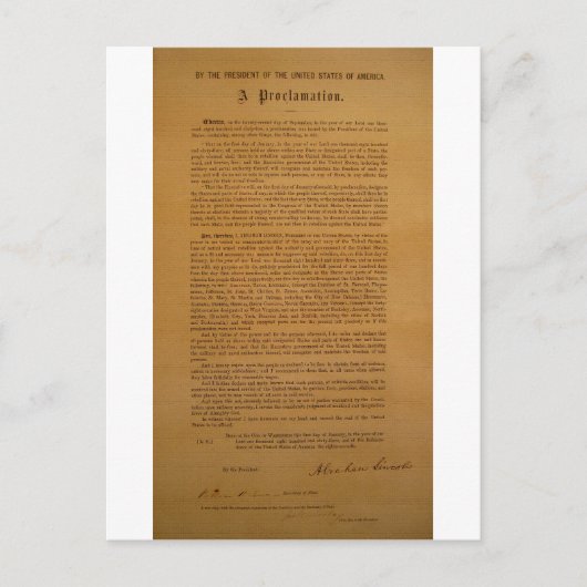 Emancipation Proclamation Type 1864 Briefkaart (Voorkant)