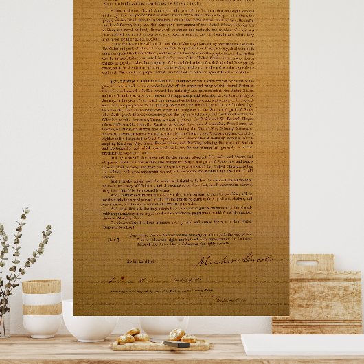 Emancipation Proclamation Type 1864 Poster (Keuken)