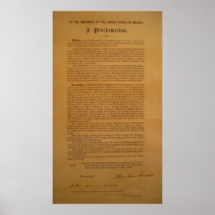 Emancipation Proclamation Type 1864 Poster