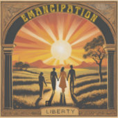 "Emancipation Sunrise" Sticker (Voorkant)