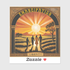 "Emancipation Sunrise" Sticker