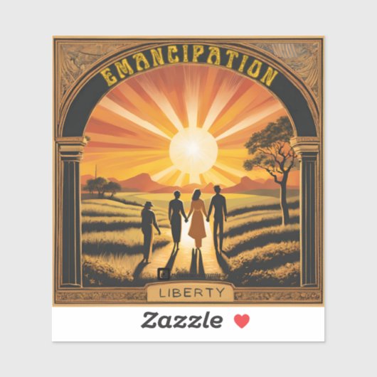 "Emancipation Sunrise" Sticker (Vel)