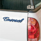 Emanuel Name blue Aufkleber Sticker Autoaufkleber (Op Truck)