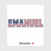 Emanuel Name Vorname USA Sticker Stickerset (Vel)
