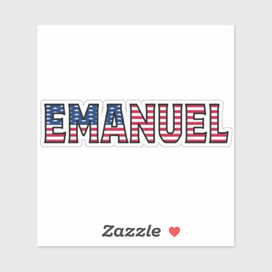 Emanuel Name Vorname USA Sticker Stickerset (Vel)