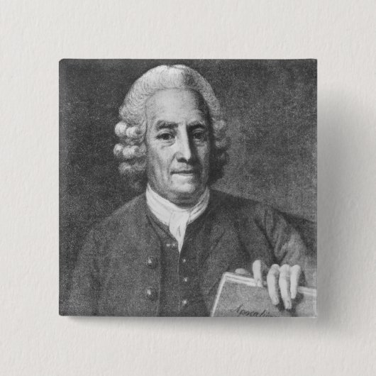 Emanuel Swedenborg 2 Vierkante Button 5,1 Cm (Voorkant)
