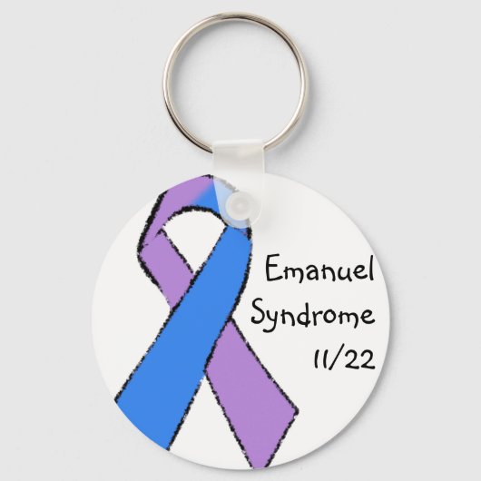 Emanuel Syndrome Awareness Sleutelhanger (Voorkant)
