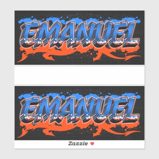 Emanuel Vorname Name Graffiti Aufkleber Sticker (Vel)