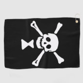 Emanuel Wynne Pirate Flag Jolly Roger Golfhanddoek (Horizontaal)