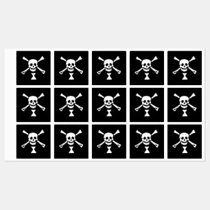 Emanuel Wynne Pirate Flag Jolly Roger Labels