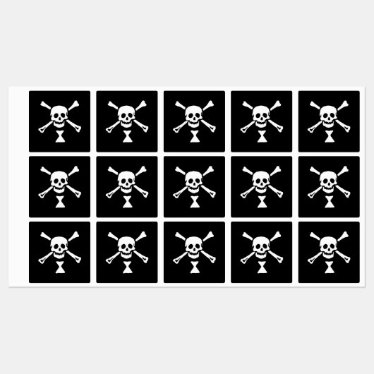 Emanuel Wynne Pirate Flag Jolly Roger Labels (Vel)