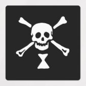 Emanuel Wynne Pirate Flag Jolly Roger Labels (Design 2)