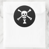 Emanuel Wynne Pirate Flag Jolly Roger Ronde Sticker (Tas)
