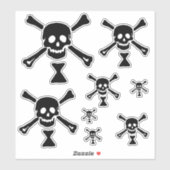 Emanuel Wynne Pirate Flag Jolly Roger Sticker (Vel)
