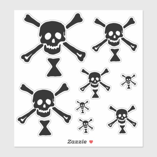 Emanuel Wynne Pirate Flag Jolly Roger Sticker (Vel)