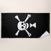 Emanuel Wynne Pirate Flag Jolly Roger Strandlaken (Voorkant)