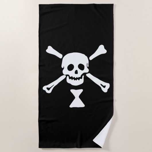 Emanuel Wynne Pirate Flag Jolly Roger Strandlaken (Voorkant)
