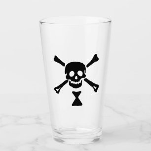 Emanuel Wynne Piratenvlag Jolly Roger Glas