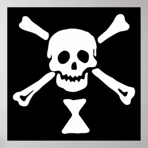 Emanuel Wynne Piratenvlag Jolly Roger Poster