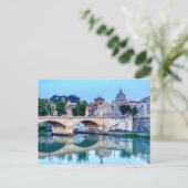 Emanuele II-brug en Sint-Pietersbasiliek - Rome Briefkaart (Staand voorkant)