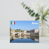Emanuele II-brug en Sint-Pietersbasiliek - Rome Briefkaart (Staand voorkant)