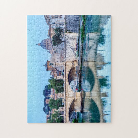 Emanuele II-brug en St. Peter's Basilica - Rome Legpuzzel (Verticaal)