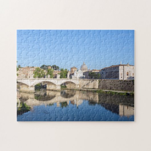 Emanuele II-brug en St. Peter's Basilica - Rome Legpuzzel (Horizontaal)