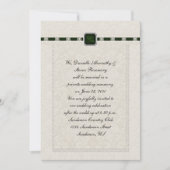 Emarld Ribbons & Lace Post Wedding Kaart (Voorkant)