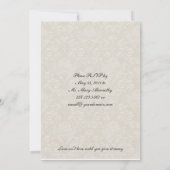 Emarld Ribbons & Lace Post Wedding Kaart (Achterkant)