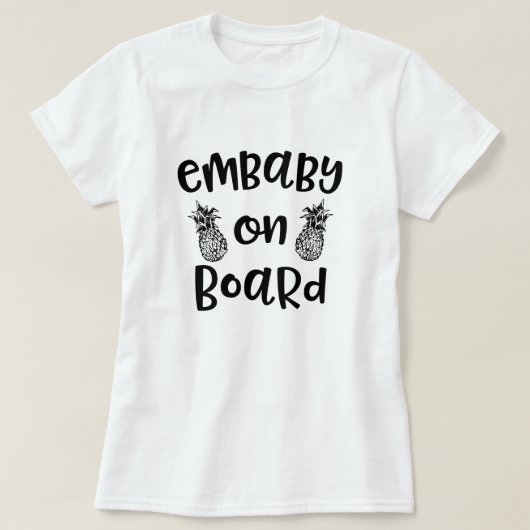 Embaby aan boord Quote IVF Transfer Embryo Gift T-shirt (Design voorkant)