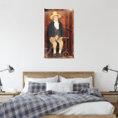 Embalmed body van Jeremy Bentham Canvas Afdruk (Insitu (Slaapkamer))