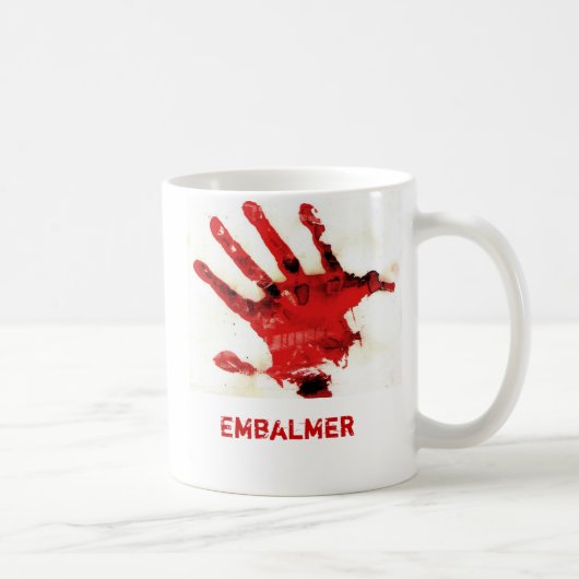 Embalmer Bloody Hand Print Mok (Rechts)