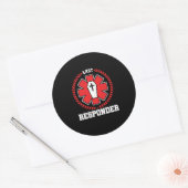 Embalmer Funeral Mortician Gift Last Responder Fun Ronde Sticker (Envelop)