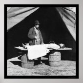 Embalming chirurg op Work 1864 Poster (Voorkant)