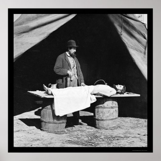 Embalming chirurg op Work 1864 Poster (Voorkant)