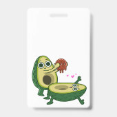 Embarazo aguacate badge (Back)