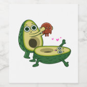 Embarazo aguacate wijn etiket (Enkel label)