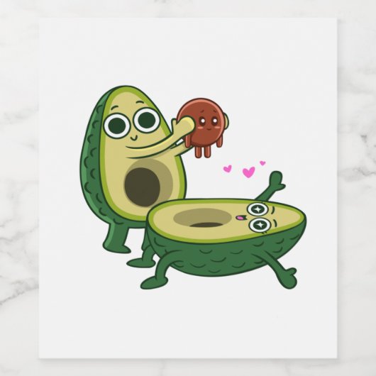 Embarazo aguacate wijn etiket (Enkel label)