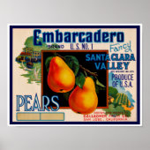 Embarcadero Fancy Santa Clara Pears Poster (Voorkant)