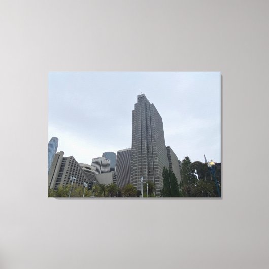 Embarcadero-lampjes Canvas Afdruk (Voorkant)
