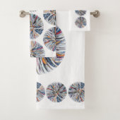 EMBARK Badhanddoek Set op wit Bad Handdoek (Insitu)